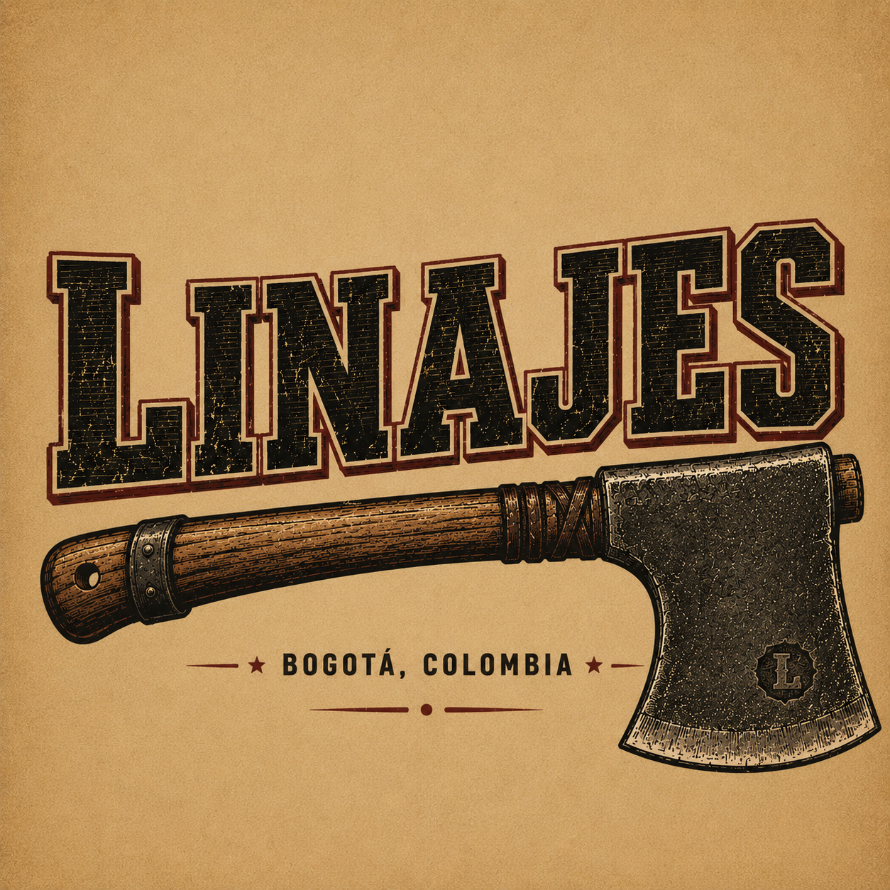 Logo Linajes con un hacha